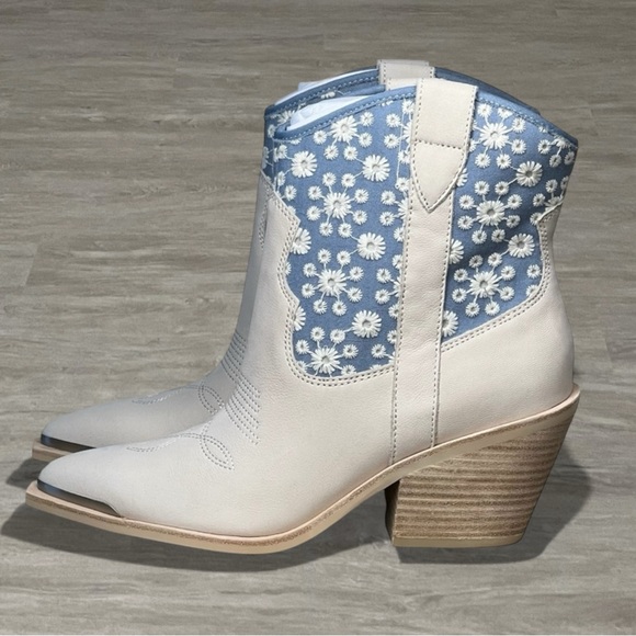 Dolce Vita Shoes - Dolce Vita Blue Floral Western Boots 7.5 NWT